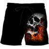 Skull Ghost Horror Skeleton Dark Boxing Shorts Pants 3D Print Fighting Training Unisex Men Women Quick Dry Fitness Gym Sport Workout Casual Streetwear