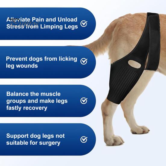 Пояс для восстановления домашних животных, бандаж на ногу собаки, защитный бандаж на колено и бедро для собаки, легко устанавливается, поддерживающий бандаж на ногу собаки, товары для домашних животных