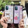Lanyard Cute Phone Case For Nokia G11/G21 Cartoon Wrist Strap Shockproof Silicone Protective Kickstand Dirt-resistant