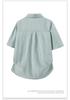 Мужской летний комплект из льна: рубашка с коротким рукавом и шорты - тонкий, молодежный, в стиле "Old Money", китайский воротник, доступны большие размеры