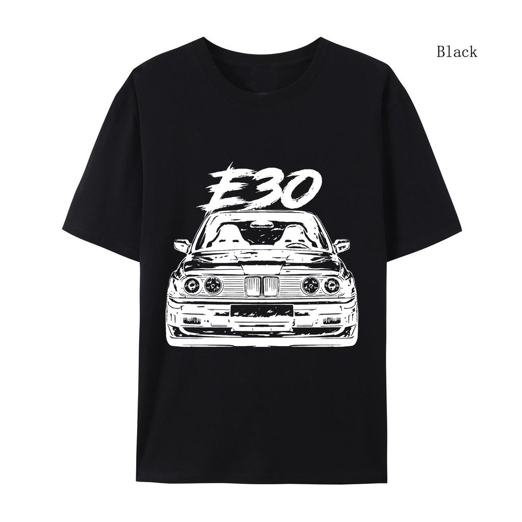Женская футболка с изображением автомобиля E30 Весна Осень Женская футболка с изображением автомобиля E30 Топы Эстетическая одежда Модная женская футболка с изображением автомобиля E30