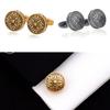 Dongguan Engraved Ancient Silver Greek Royal Pattern Cufflinks High-End Suit Shirt Men'S French Cuffs Sleeve Nails