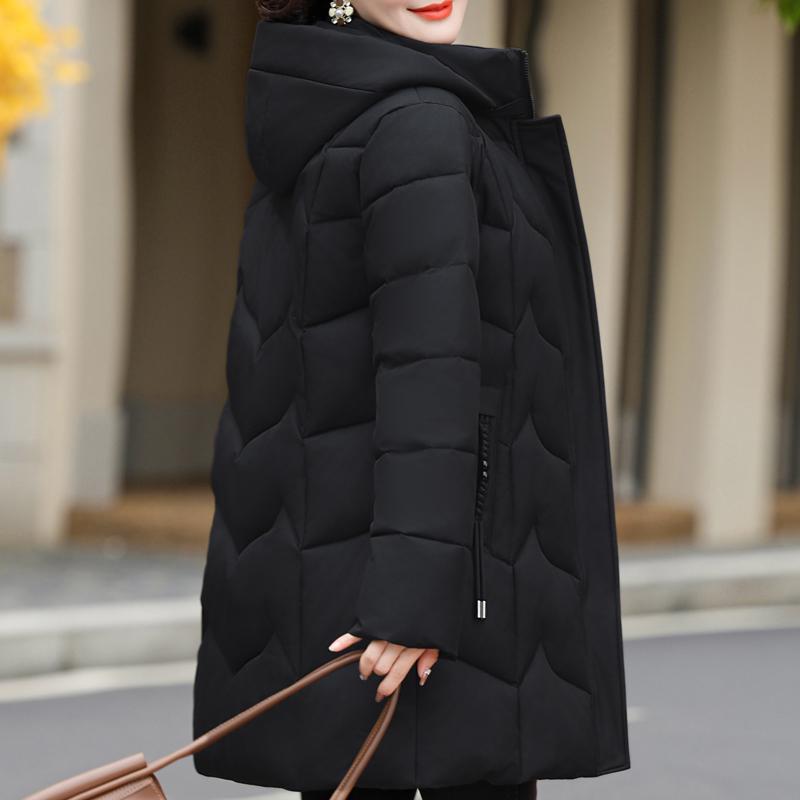 Plus Size XL-6XL Middle Age Women's Winter Jackets New In Coats Elegant Loose Thick Warm Long Parkas Female Outerwears