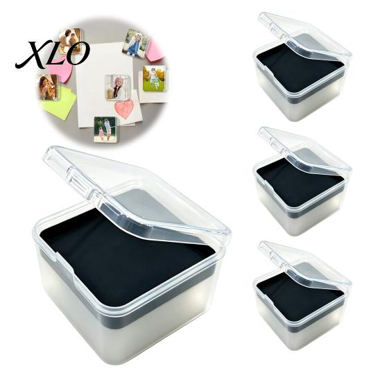 Photo Display Magnets 5/6/8/10/15/20/24 Sets DIY Acrylic Fridge Magnet Kit, Square Refrigerator Set with Adhesive Backing, Clear Picture Holder Making