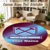 Round Rug Custom NameWest Ham United FC Pattern Non Slip Carpet Home Floor Decor