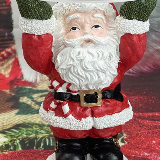 Украшение в виде Санта-Клауса Yousheng с подносом, держателем для закусок и десертов, очаровательное небьющееся рождественское украшение для торта и фруктов на рождественскую вечеринку