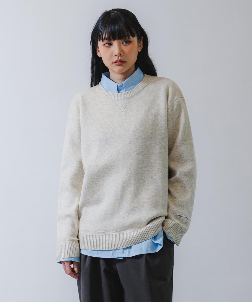 BAKKEN Soft Wool Round Knit Bk8937_Oatmeal