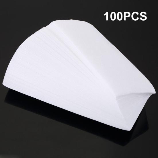 100 шт. одноразовые нетканые восковые бумажные средства для депиляции на ногах, аксессуары для удаления волос