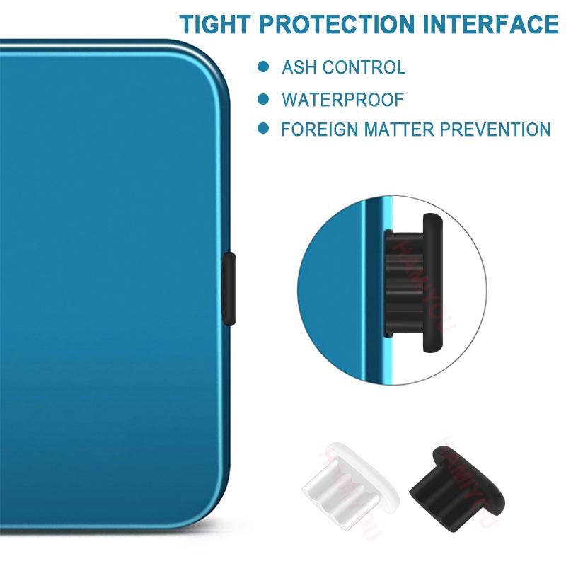 Silicone Dust Plug Charging Port Dust Plug for iPad Air / iPhone 14 Plus 13 12 Mini 11 Pro Max Xr / for Micro USB Anti Dust Plug2