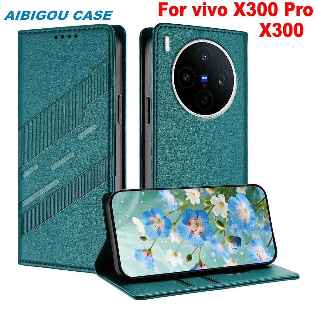 Для vivo X300 Pro Роскошный кожаный чехол Ретро кожаный кошелек-книжка Флип Магнит АВТО Закрытие Полная защита Для vivo X300Pro Чехлы для телефона