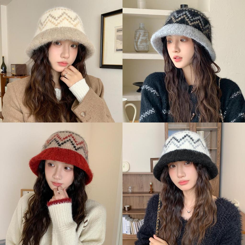 Winter Knit Bucket Hat For Women With Windproof Warmth And Casual Style
