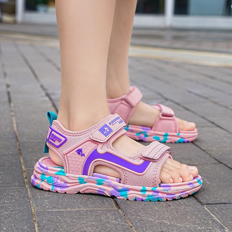 Летние модные сандалии для мальчиков Пляжная обувь Тапочки Спортивная обувь для подиума Обувь для активного отдыха на реке