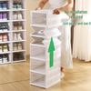 Transparent Foldable Shoe Storage Box - Space-Saving Organizer & Sneaker Rack, No Installation Required