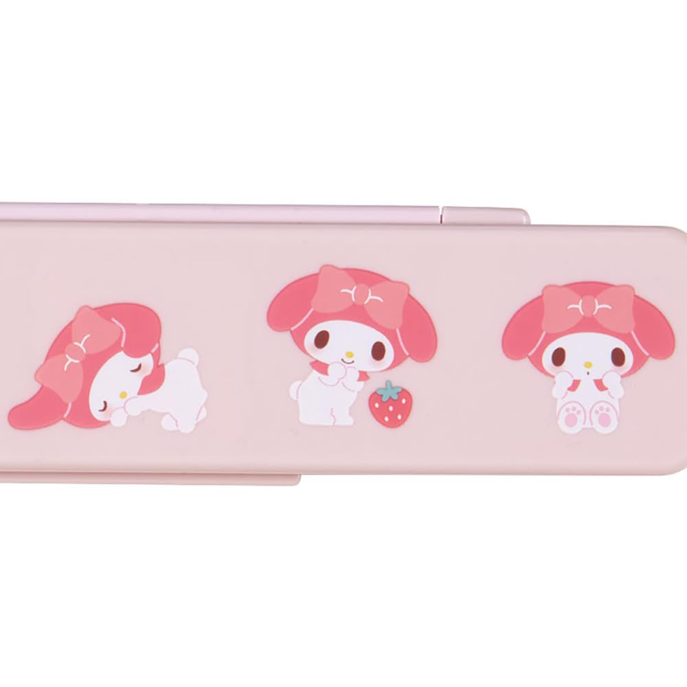 Sanrio My Melody Chopsticks Spoon x x Perfect for New 294071 & Set, 1.8 18.8 4.7 cm, Life, Lunchtime, Character,
