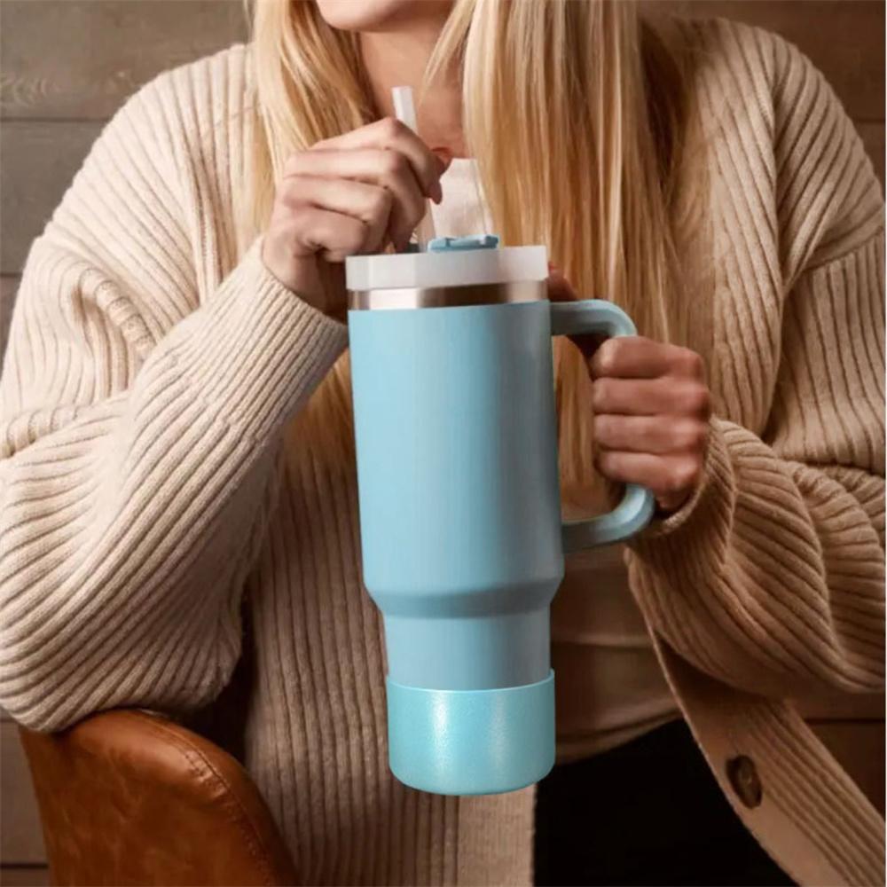 Силиконовый чехол 7,5 см для Stanley 40 унций Quencher Adventure Tumbler и IceFlow Flip 30 унций 20 унций Stanley Cup Accessories Protector