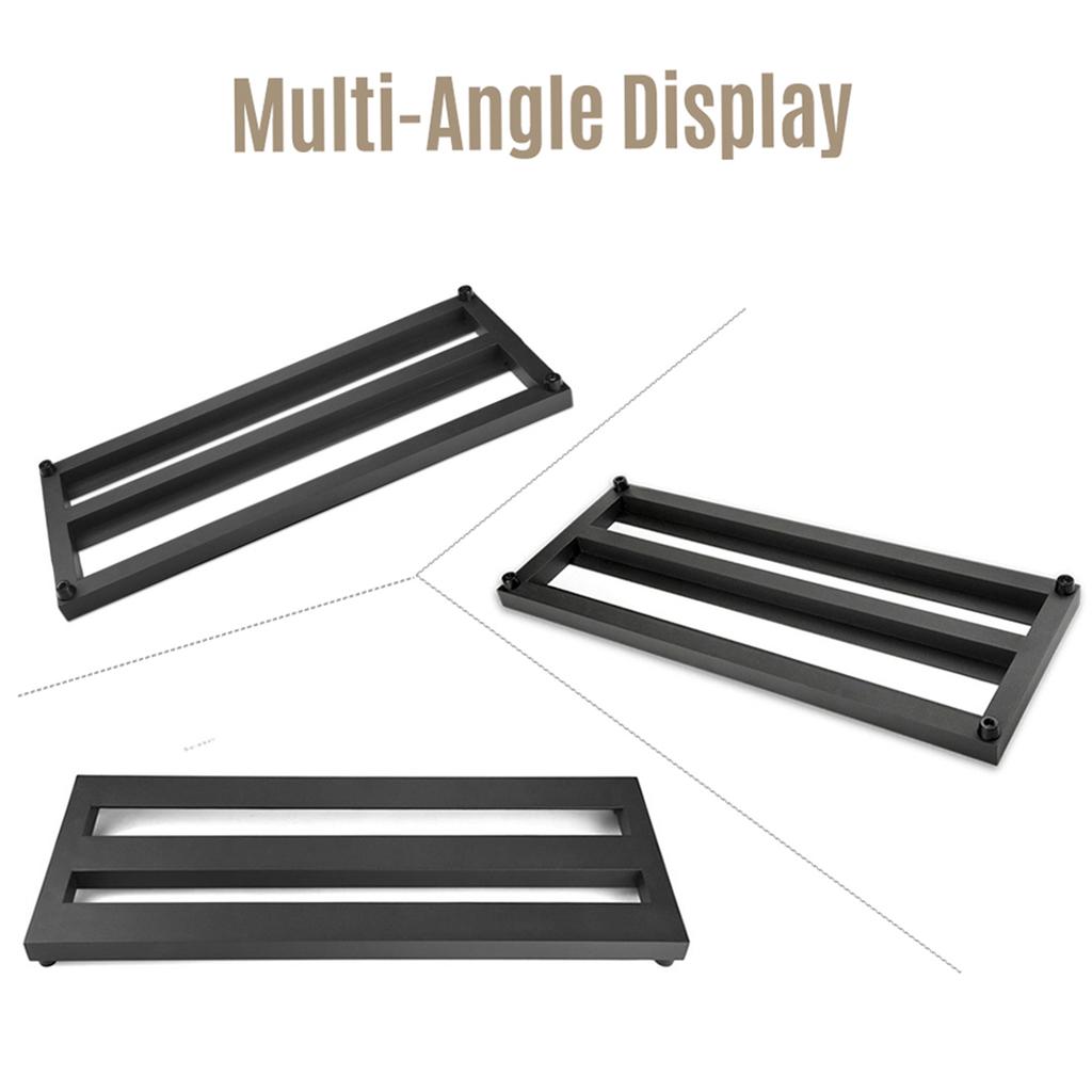 Педальная доска для гитарных эффектов среднего размера, педалборд из алюминиевого сплава, 19,7*7,5 дюймов с сумкой для переноски