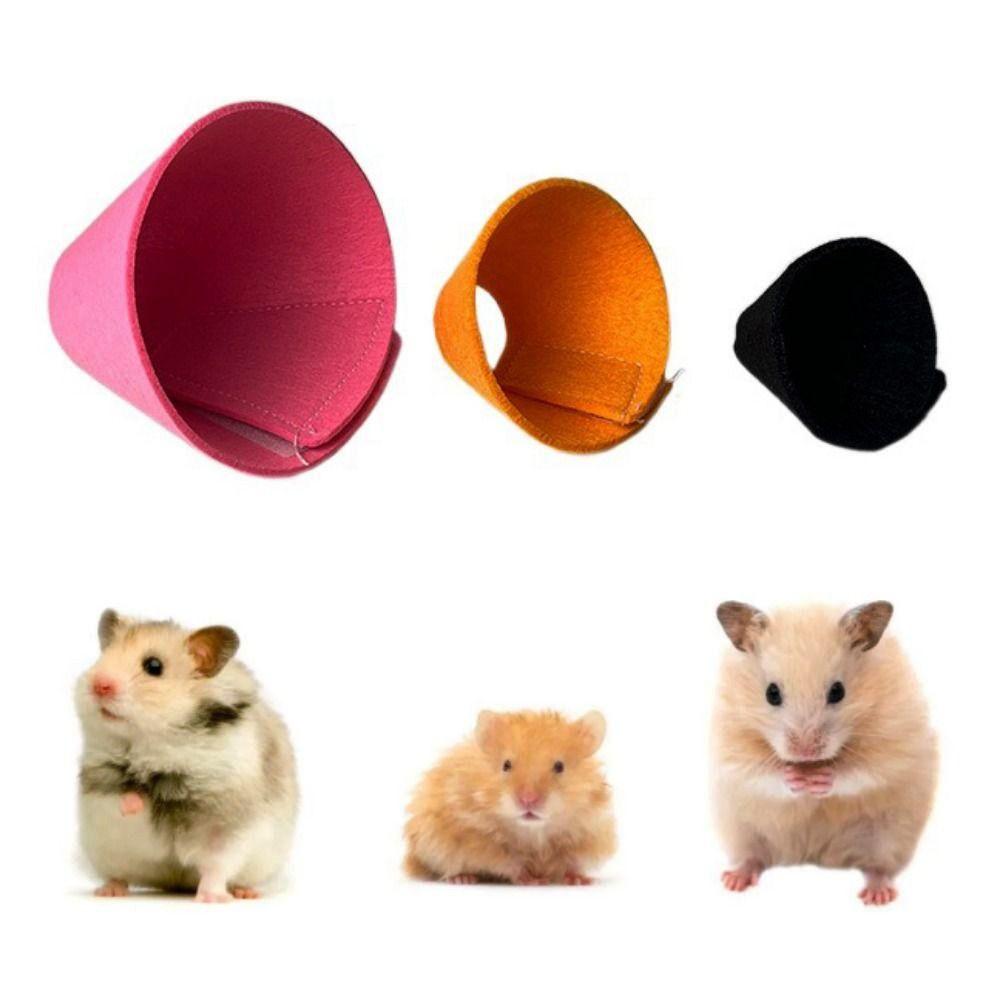 Soft Squirrel Recovery Collar Velvet Hamster Elizabethan Collar for Wound Healing