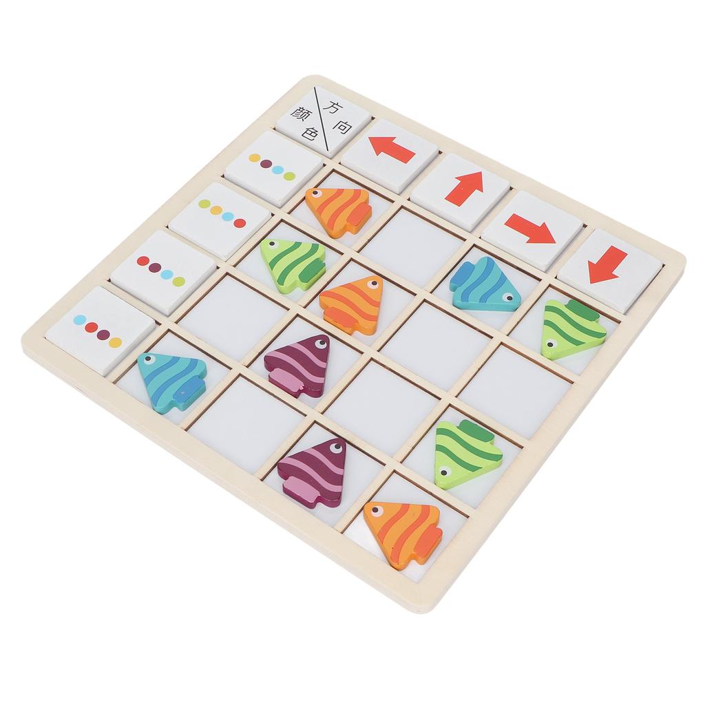 Рыбка Цвет Сопоставление Игра Магнитный Дизайн Безопасный Деревянный Закругленные Края Деревянный Настольная Игра Деревянная Настольная Игра