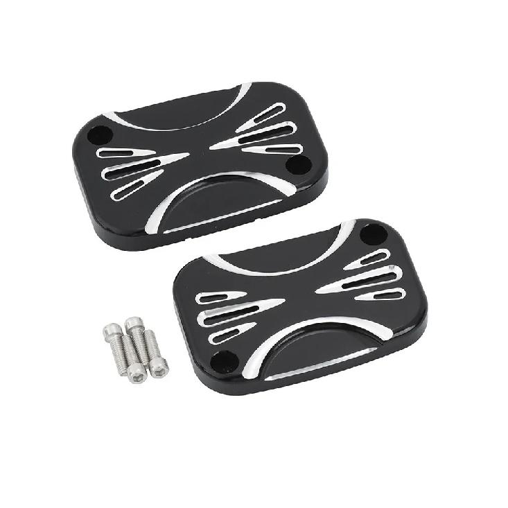 CNC Крышка главного тормозного цилиндра мотоцикла Передняя Задняя Для Harley Touring Road King Street Electra Glide Ultra V-Rod Night Rod