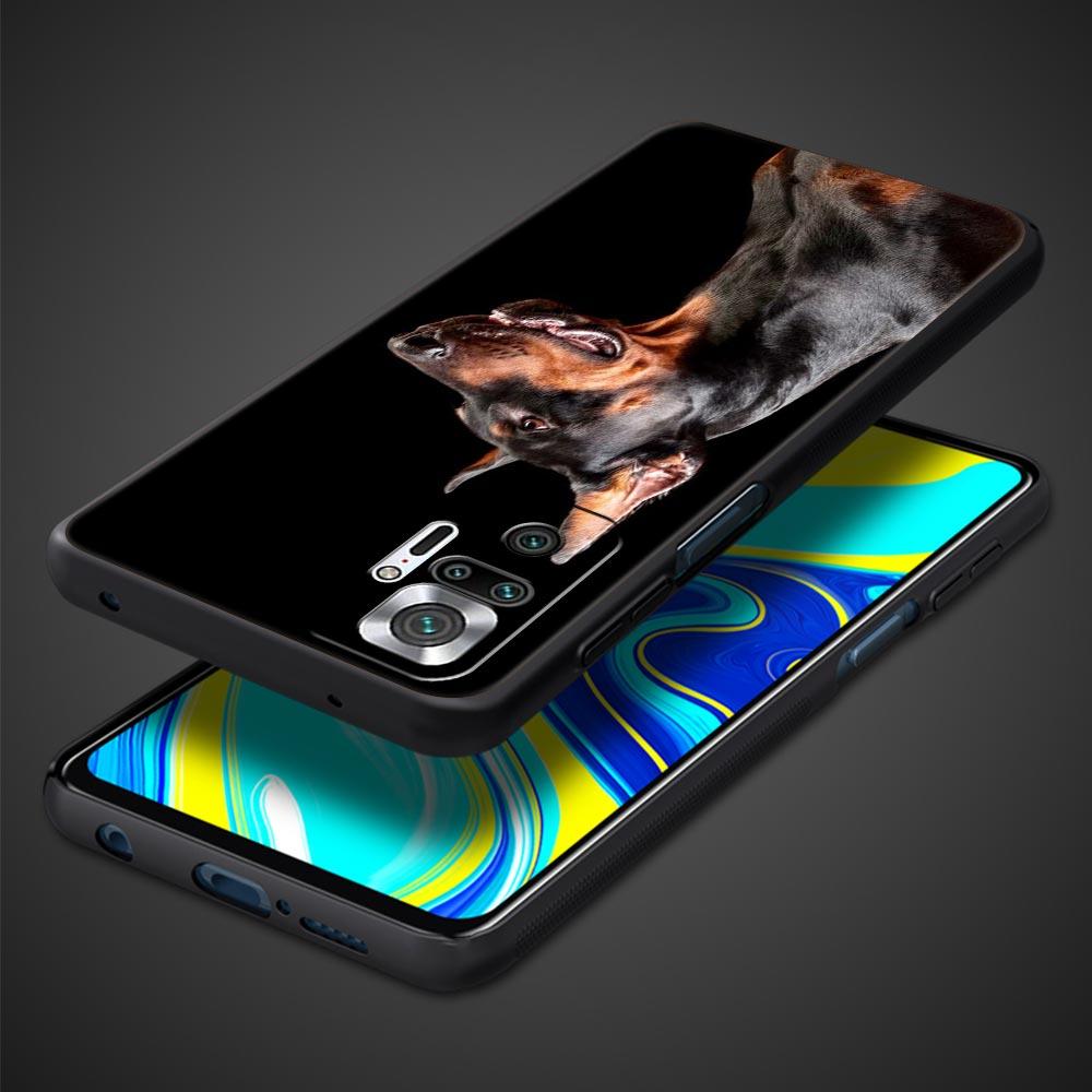 Doberman Dog Phone Case Cover for Redmi 14C 10C Note 15 14 13 12 10 11 K40 Pro Plus 5G Soft TPU Shockproof Shell Funda Capas Bag