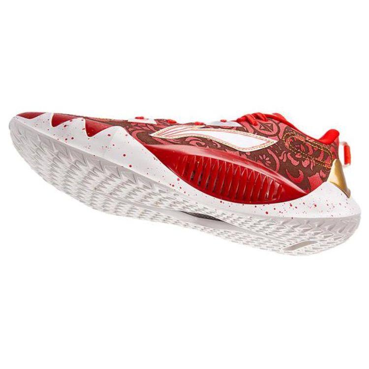 Li Ning Jimmy Butler 1 Spring Festival Shock Absorption Non-Slip Wear-Resistant Low-Top Basketball Shoes Men Basketball Shoes Red White ABAS163-3