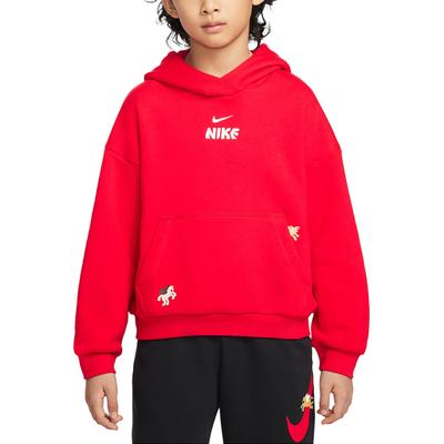 Nike FW25 Спортивная одежда Club Fleece Год Кролика Лимитированная серия Мягкий Удобный Худи Пуловер с длинным рукавом Детские топы IQ3934657