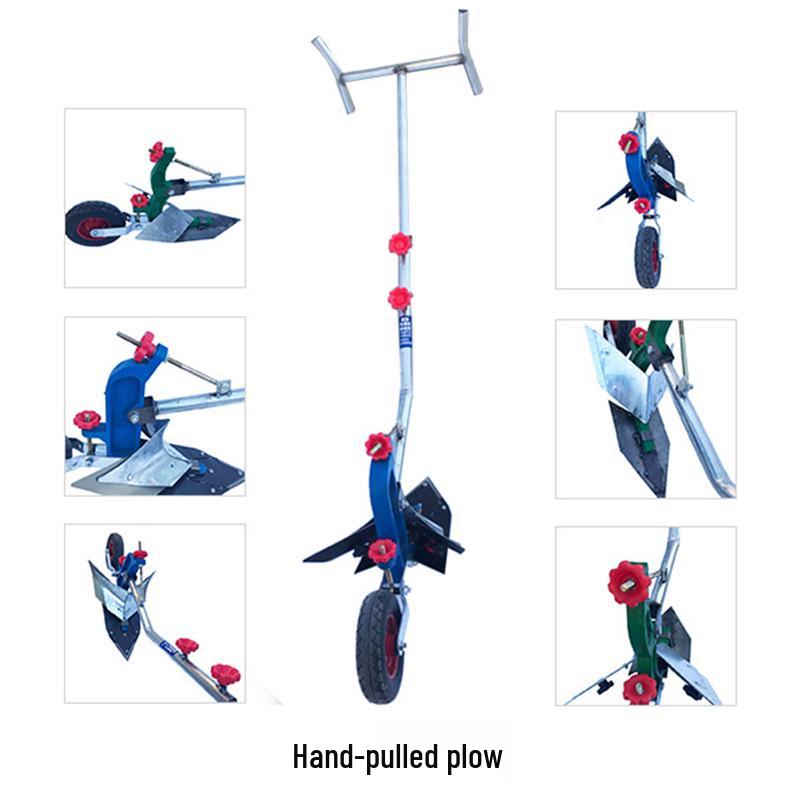 Rural Helper: Hand-Pulled Ditching and Tilling Plow for Single-Person Use