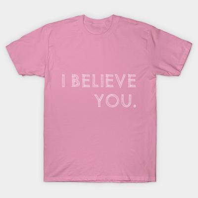 Футболка женская I Believe You белая футболка с принтом Harajuku Kawaii летняя футболка с коротким рукавом женская футболка топ