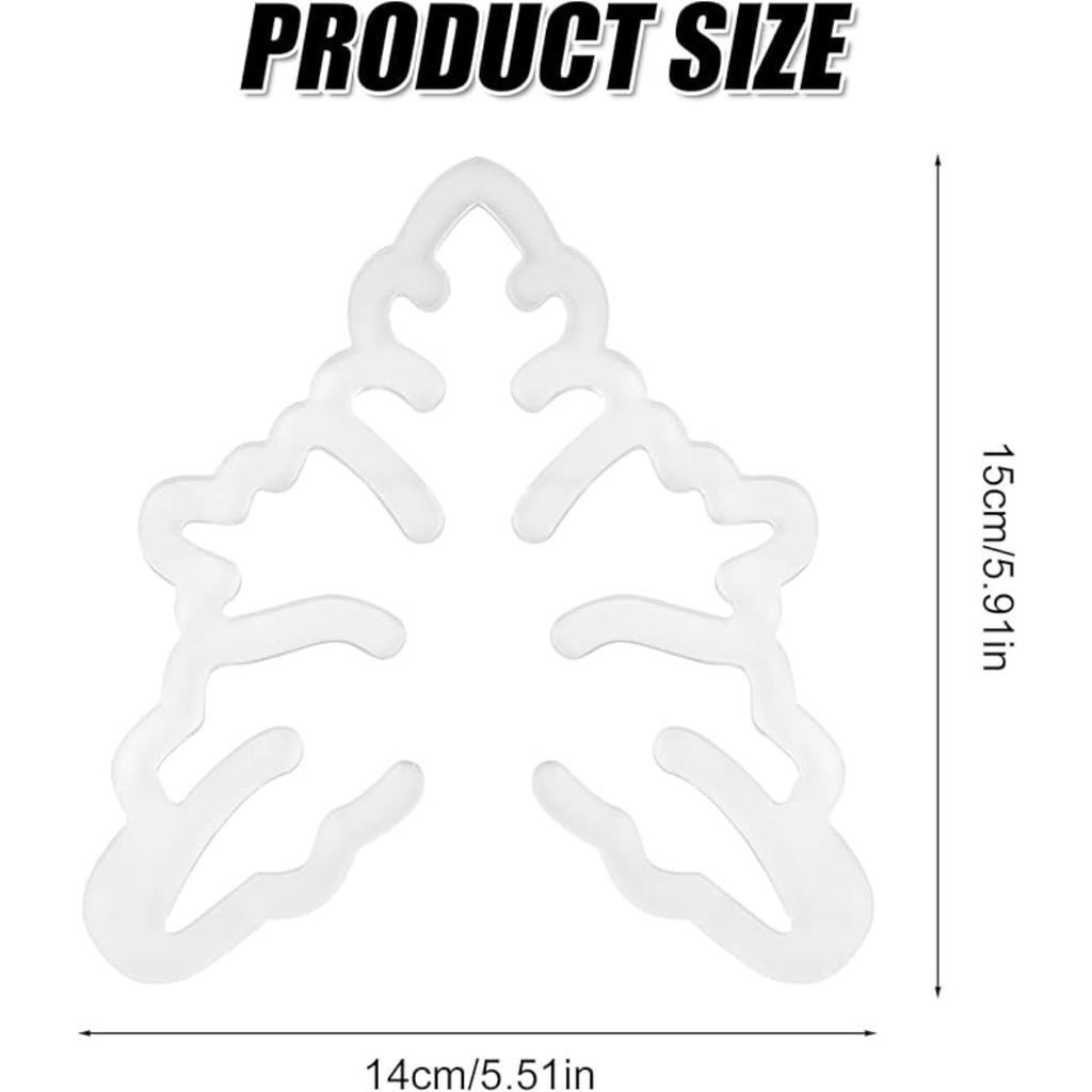 Plant Support Stakes Monstera Shaped Plant Stand, Acrylic Flower Shape Plant Growth Accessories for Indoor Outdoor Plants