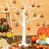 Thanksgiving Pumpkin Pendant Mini Pumpkin Ornaments 3cm Thanksgiving Christmas Decorations Colorful Plastic Hanging Balls for Tree Home Party