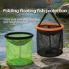 Durable Mesh Round Floating Basket Bait Container Live Fish Net  Shrimp Keeper