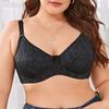 Женский бюстгальтер без подкладки большого размера с цветочным принтом, нижнее белье без подушечек, тонкие бюстгальтеры с чашкой E, нижнее белье