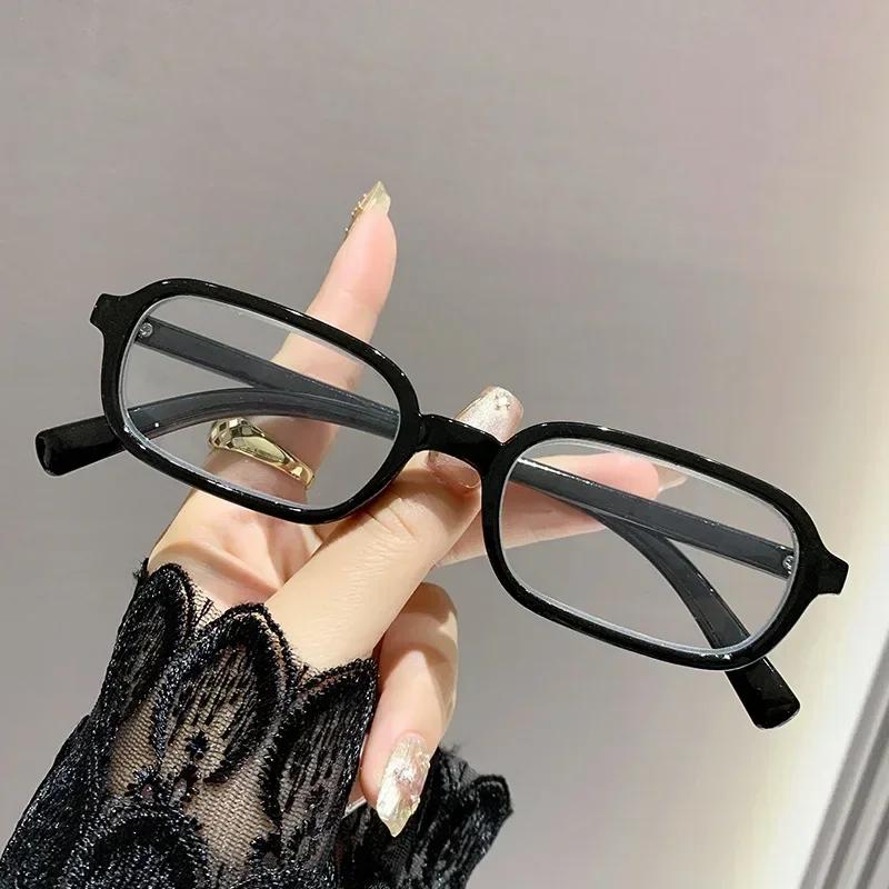 Popular Retro Small Frame Light Luxury Women'S Presbyopia Glasses Ultra Light Neutral High-Quality Anti Blue Light Glasses