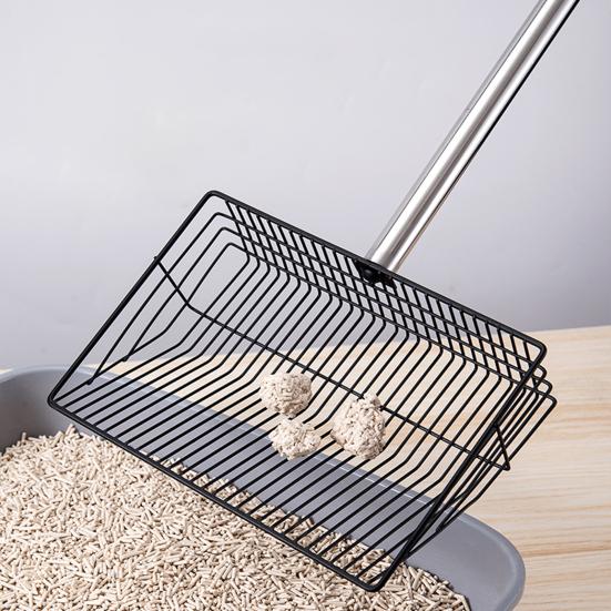 Chicken Poop Scooper 4-in-1 Poultry Litter Scoop with Handle Litter Sifting Shovel for Chicken Coop Pet Waste Cleaning