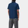 Carhartt WIP SS24 S/S Рубашка Master Квадратная этикетка Карман на груди Пуговицы Короткий рукав Рубашка Унисекс Темно-синий I027580-1ZF-XX