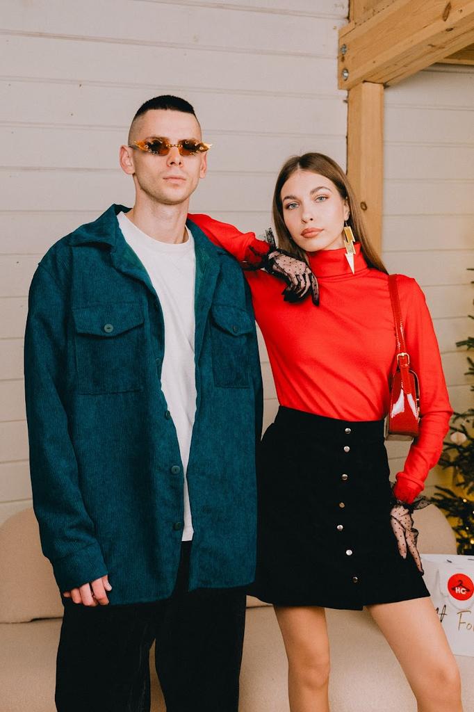 Mini Skirt – Women's Versatile Suede Skirt with Front Button Closure, Any Season, 8412-087 HC