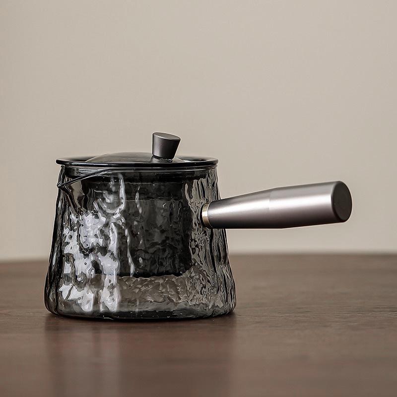 Стеклянный чайник и набор для заваривания для индукционной плиты: Белый горшок для варки, приготовления на пару и заваривания полезного чая дома