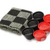 3 in 1 Giant Checkers Set Tic Tac Toe Game Board for Adults and Kids with 24 Checker Pieces Indoor and Outdoor Games for Family