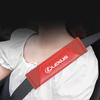 AARW1 Car Seat Belt Shoulder Cover Carbon Fiber Protective Pad For Lexus F SPORT ES RX NX LS UX LM LX GX LC RZ IS CT GS RC HS SC LXB