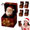 Skurrile Party-Gesprächseröffnung Weihnachtszauber Pop-Up Geschenkbox, Niedlicher Rentier Weihnachtsmann Lebkuchen Streich Unerwartete Interaktive Box Wiederverwendbar