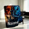 Custom Name Personalized Avatar Print Blanket, Home Decor, Bedroom, Sofa, Camping, Couch, Gifts for Birthday Christmas