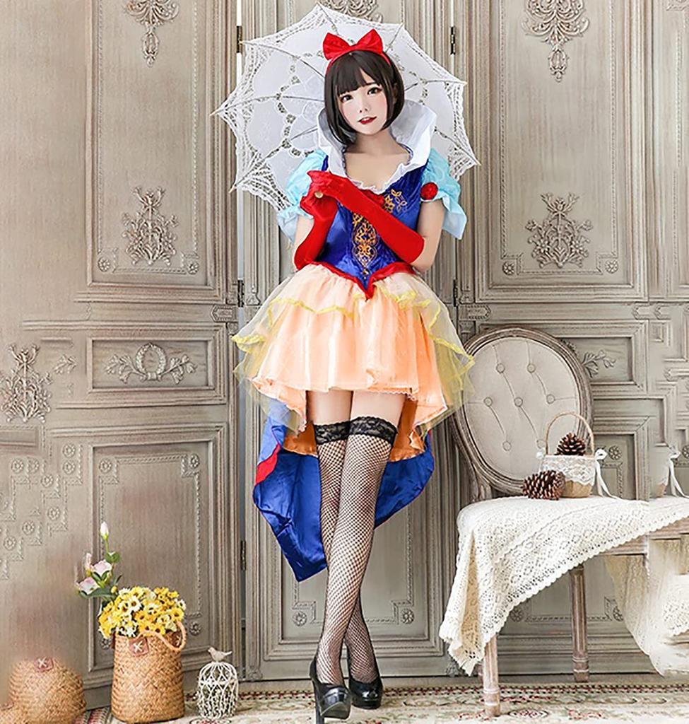 [Milky Time] Snow White Cosplay Halloween Costume, Adult Princess, Sexy, SnowWhite