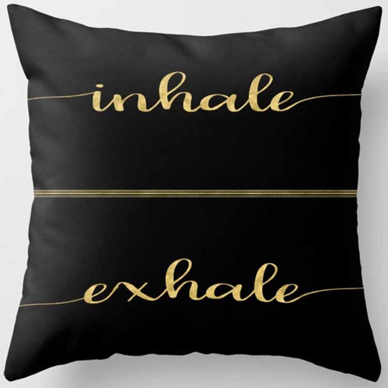 Черно-желтая квадратная наволочка, украшение для дома, чехол для автомобильного дивана 45 см * 45 см