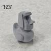 Retro Texture Decoration 3D Printed Moai Duck Statue, Easter Island Stone Head Figurine, Statue Design Funny Desk Decor for Office Shelf, Creative