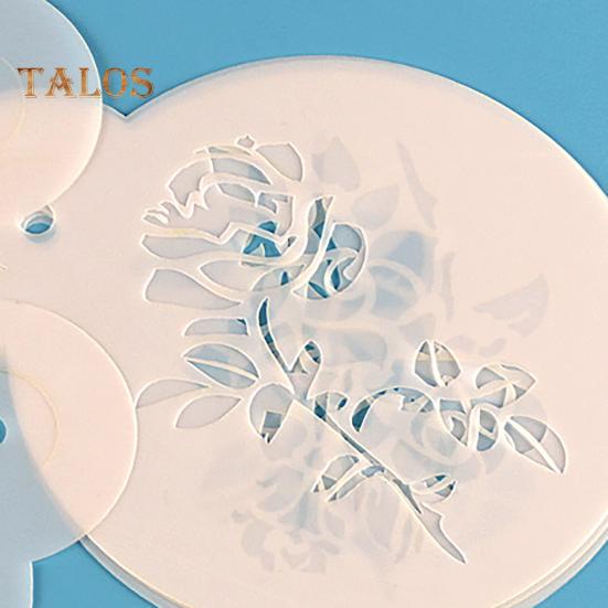 6 шт. форма для капучино коррозионно-стойкие термостойкие компактные отличные трафареты для кофе инструмент для украшения торта для бара