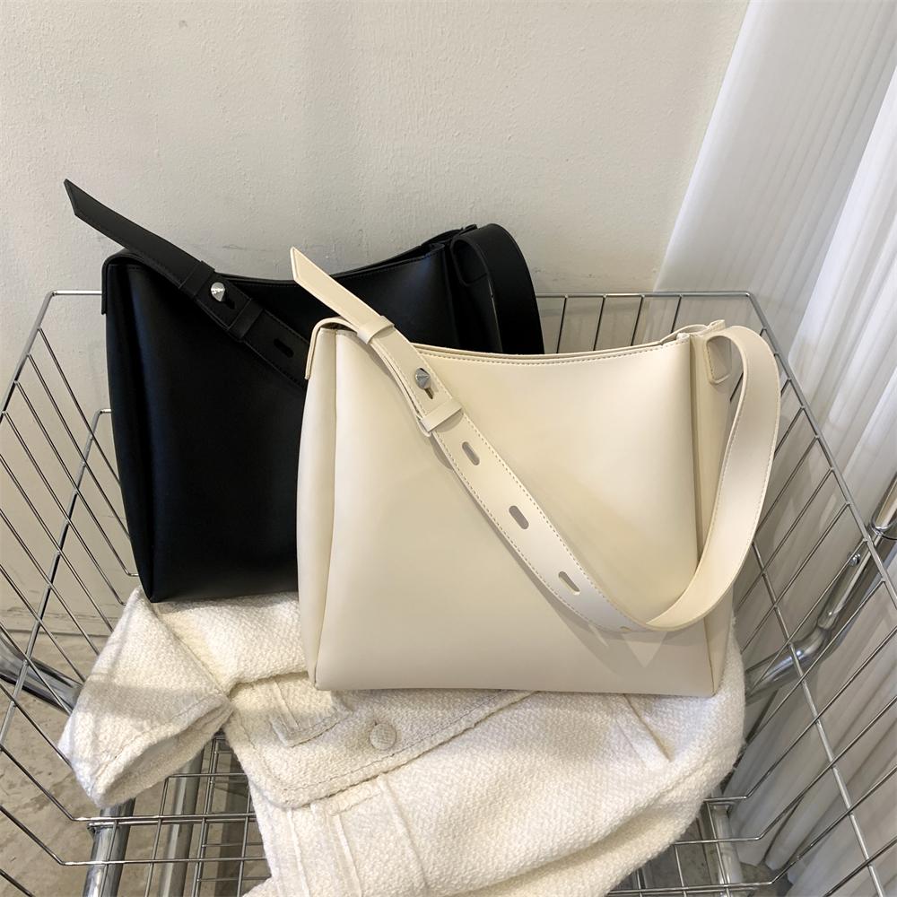 Качественные женские сумки-тоут, 2 шт./компл., большая вместительная сумка-шопер, однотонная сумка на плечо с широким ремешком, мягкая искусственная кожа, женские сумки 2022