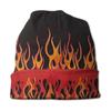 Orange Flames Fire Unisex Bonnet Winter Outdoor Double Layer Thin Hats For Unisex Women