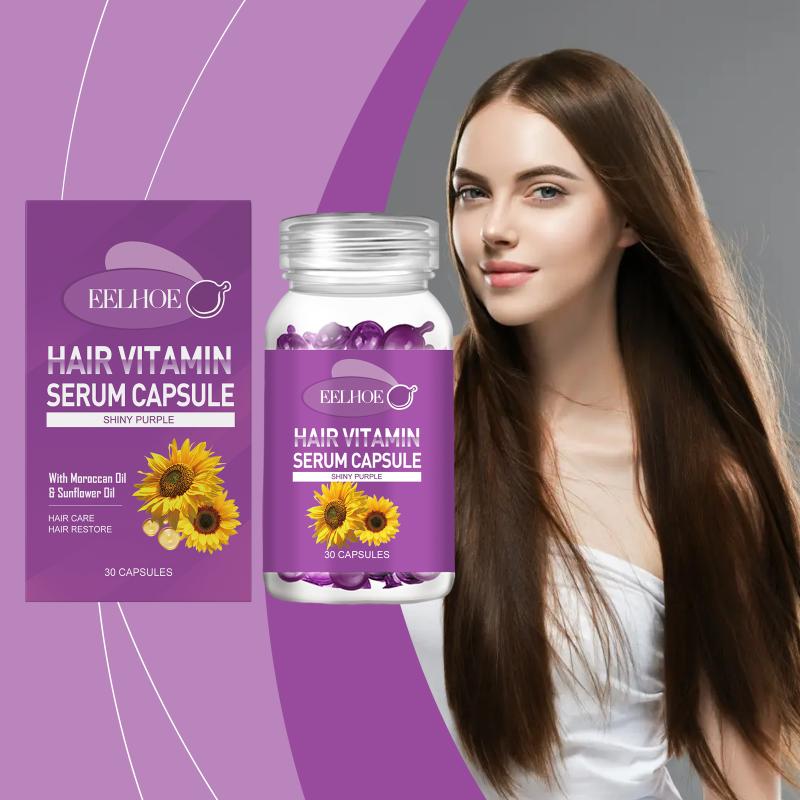 Eelhoe Vitamin E In Oil For Hair Loss Prevention Strengthening Hair Roots Moroccan Argan Oil Smooth Regrowth Hair Oil Capsules