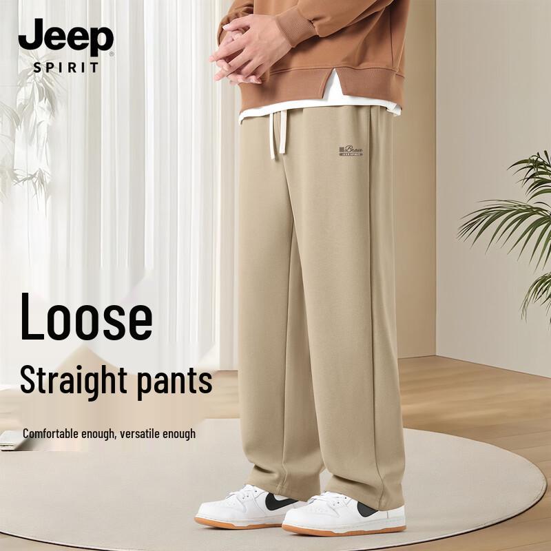 JEEP SPIRIT Men's 2025 Casual Straight-Leg Pants