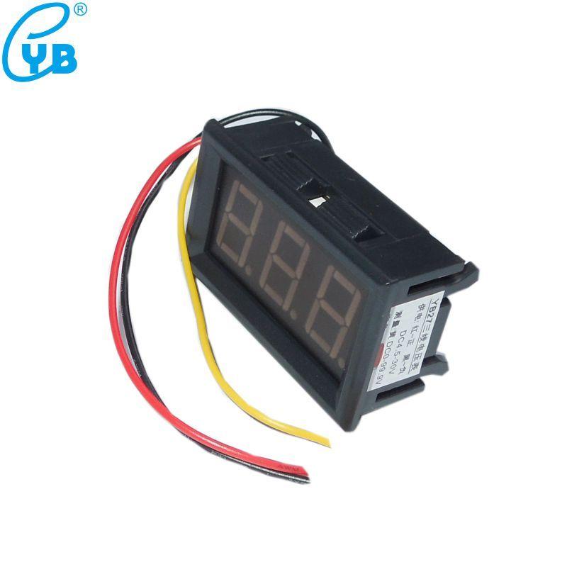 DC 0-600V Voltage Indicator 0-500V LED Digital Voltage Meter Voltmeter Panel Meter Voltmetro Black White Cover Voltage Tester